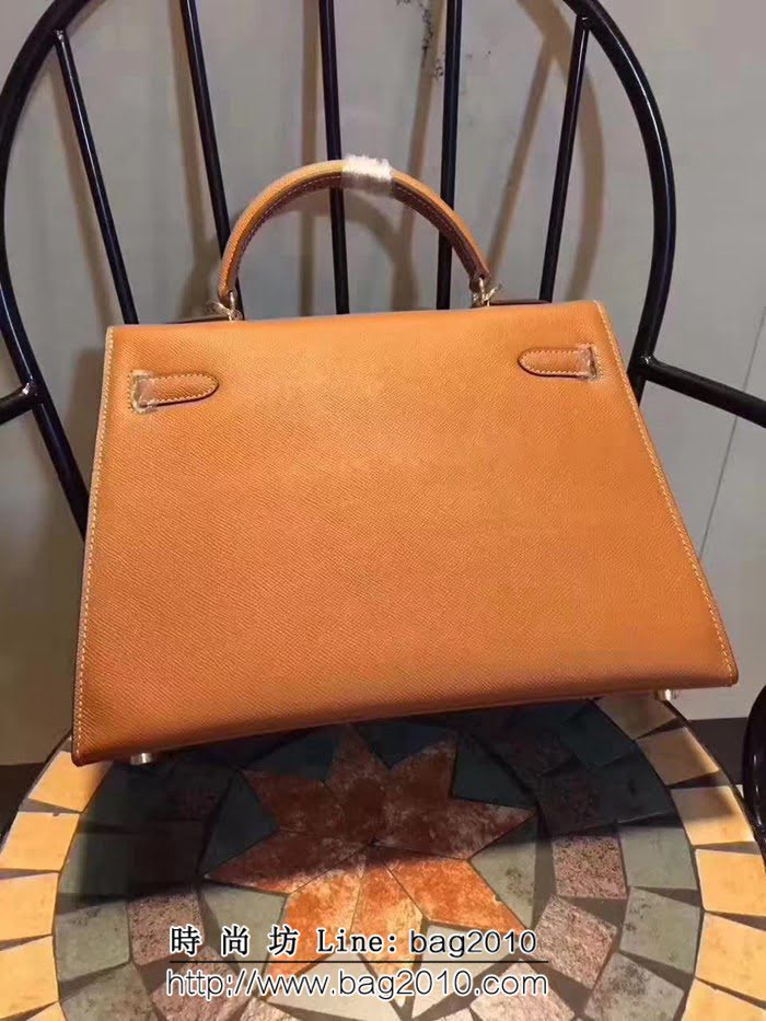 愛馬仕Hermes 牛皮手掌紋凱莉包 時尚手提包 0AM1613